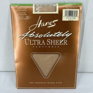 Hanes Absolutely Ultra Sheer Little Color pantyhose size A 706 Reinforced Toe
